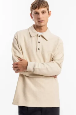 Best Rotholz Polo Jersey Bio Baumwolle - Creme