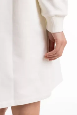 New Rotholz Polo Kleid Aus Bio-Baumwolle Weis