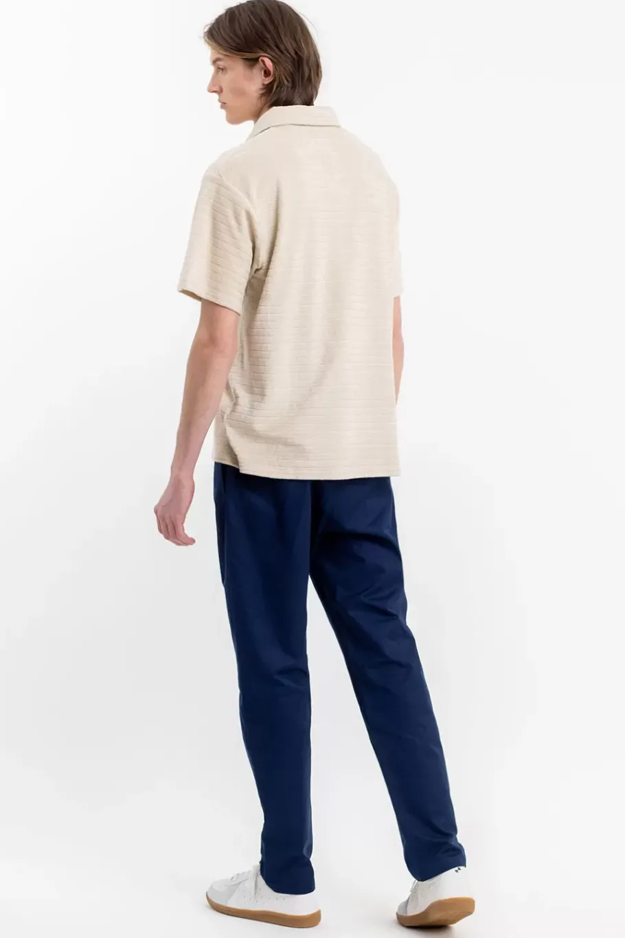 Discount Rotholz Polo Shirt Aus Bio Frottee Creme
