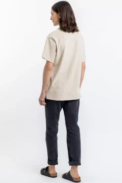 Online Rotholz Polo Shirt Aus Bio Frottee Creme