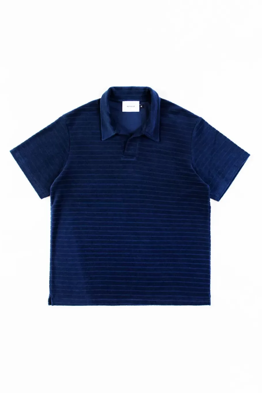 Hot Rotholz Polo Shirt Aus Bio Frottee Blau