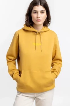Rotholz Retro Logo Hoodie Senfgelb