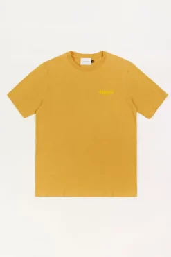 Outlet Rotholz Retro Logo T-Shirt Senfgelb