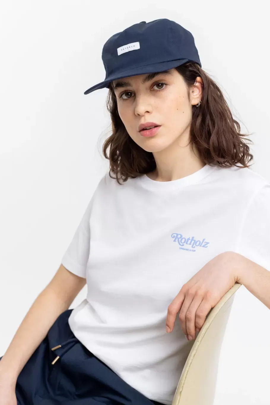Outlet Rotholz Retro Logo T-Shirt Weis