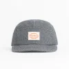 Outlet Rotholz Retro 5-Panel Cap Schwarz Kariert