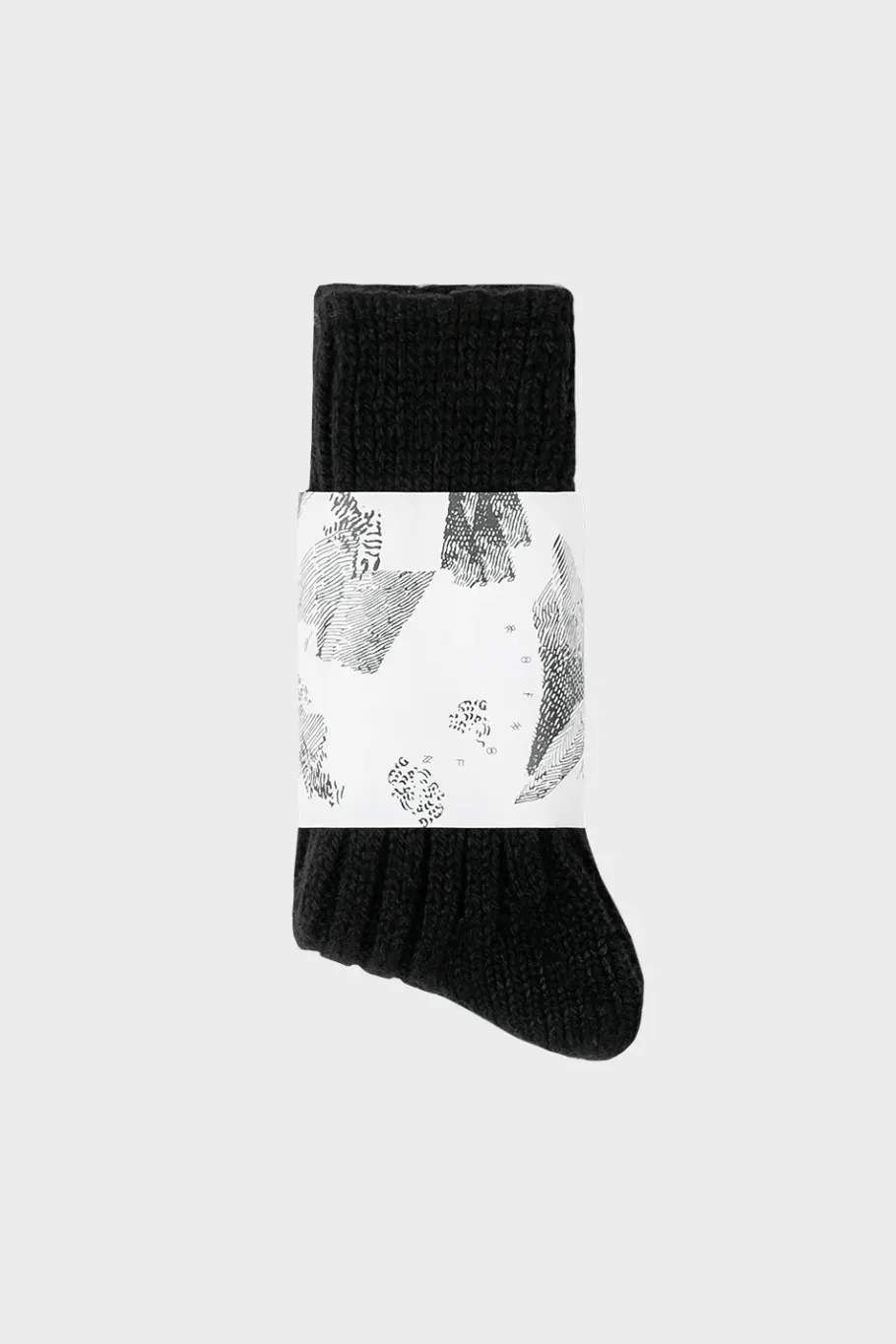 Online Rotholz Schwere Socken Schurwolle - Schwarz