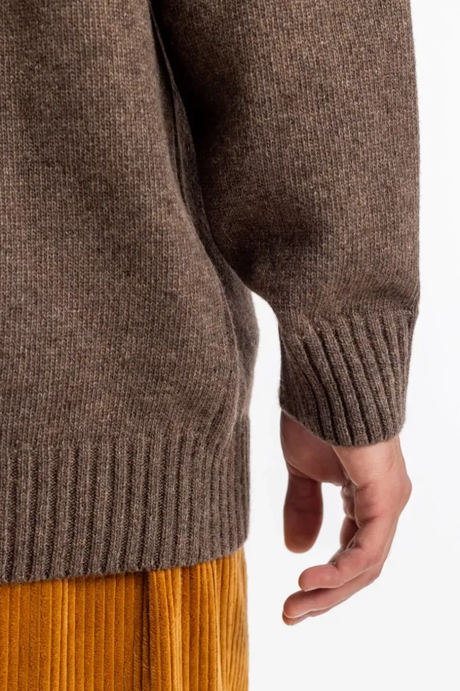 Best Rotholz Strick Cardigan Wollmischung - Braun