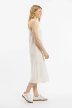Sale Rotholz Strick Kleid Bio Baumwolle - Creme