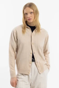 Hot Rotholz Strick Shirt Merinowolle - Sand