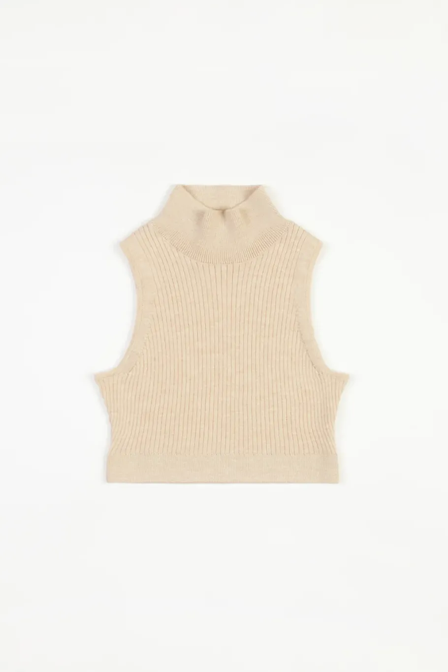 Best Rotholz Strick Singlet Merinowolle - Sand