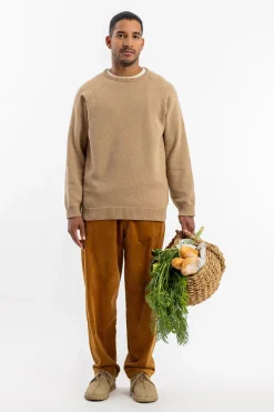 Discount Rotholz Strickpullover Wollmischung - Beige