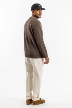 New Rotholz Strickpullover Wollmischung - Braun
