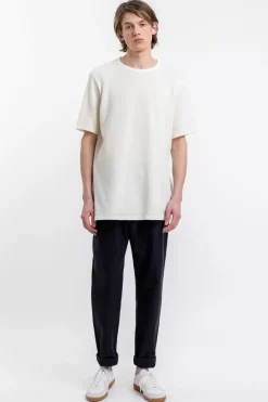 Hot Rotholz T-Shirt Aus Waffle Cotton Weis