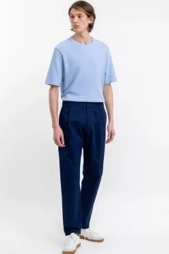 Clearance Rotholz T-Shirt Aus Waffle Cotton Hellblau