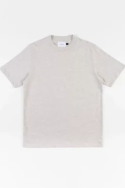 Outlet Rotholz T-Shirt Mit Breitem Kragen Bio Baumwolle - Grau