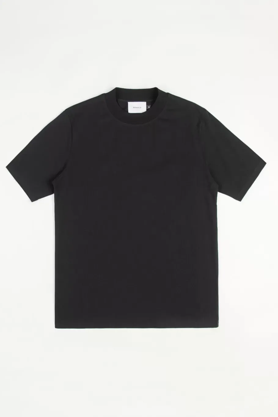 Sale Rotholz T-Shirt Mit Breitem Kragen Bio Baumwolle - Schwarz