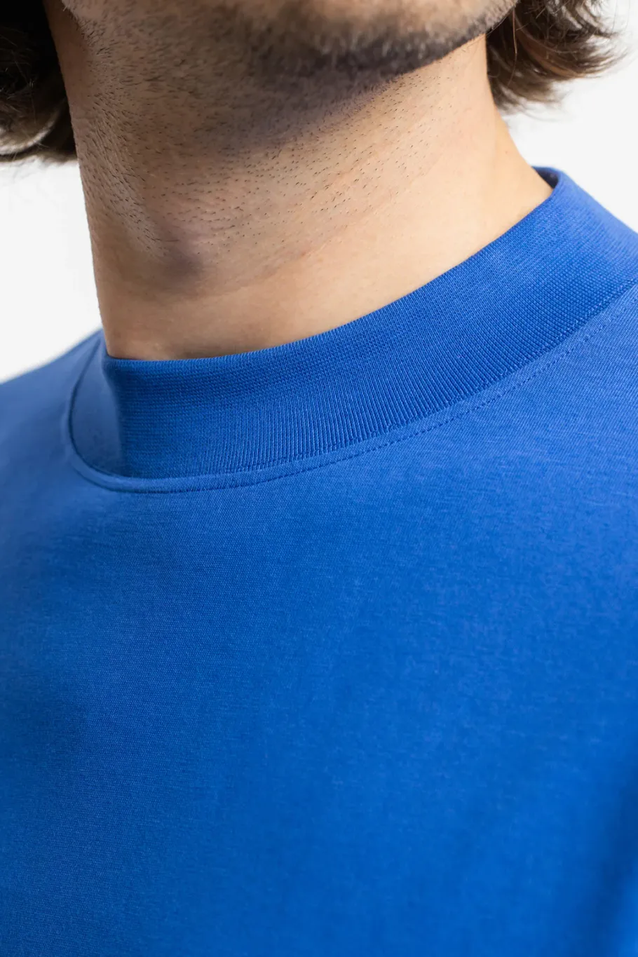 Clearance Rotholz T-Shirt Mit Breitem Kragen Bio Baumwolle - Blau