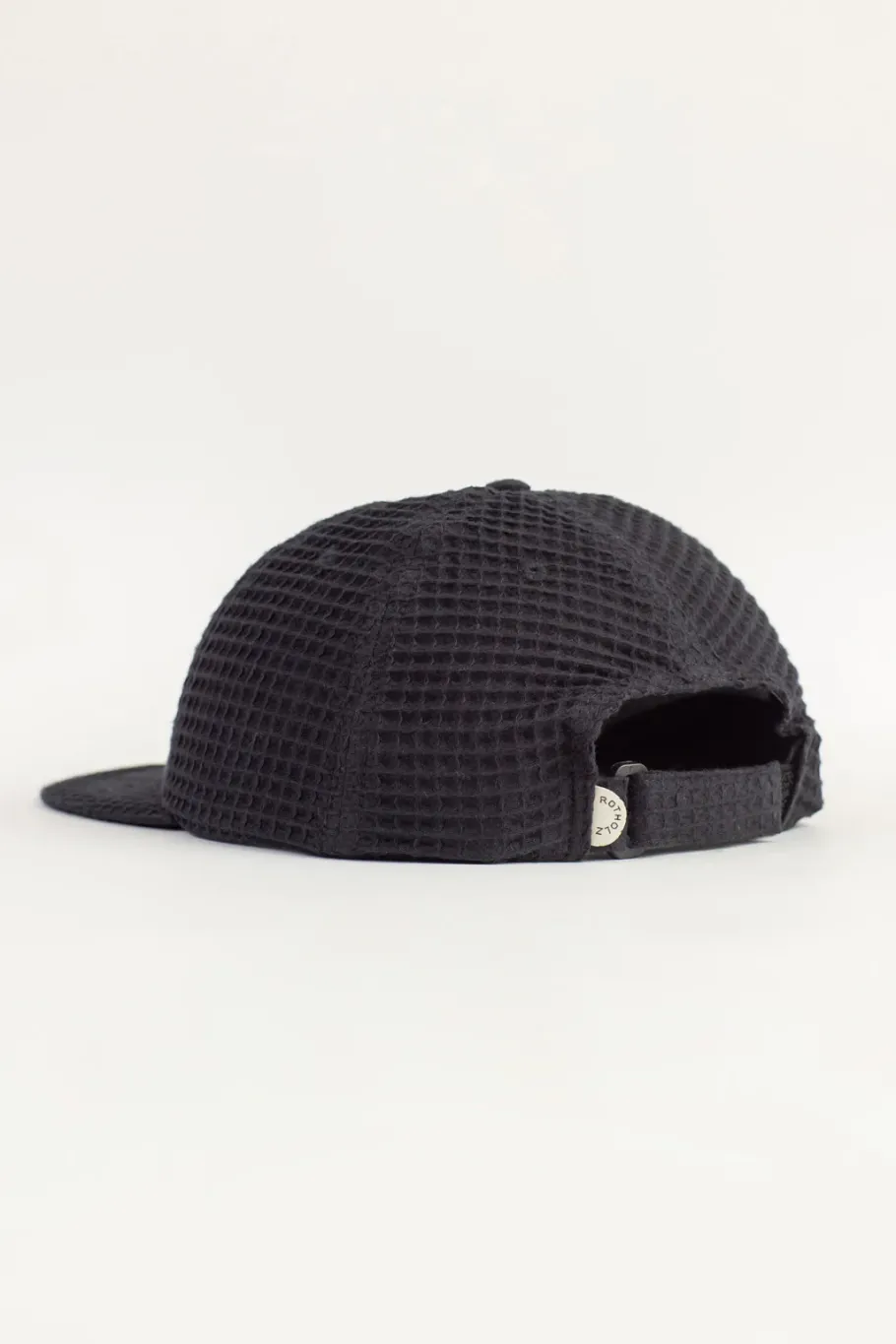 Clearance Rotholz Waffel Cap Bio Baumwolle - Schwarz