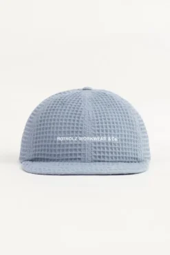 Hot Rotholz Waffel Cap Bio Baumwolle - Hellblau
