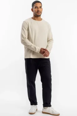 Online Rotholz Waffel Longsleeve Bio Baumwolle - Creme