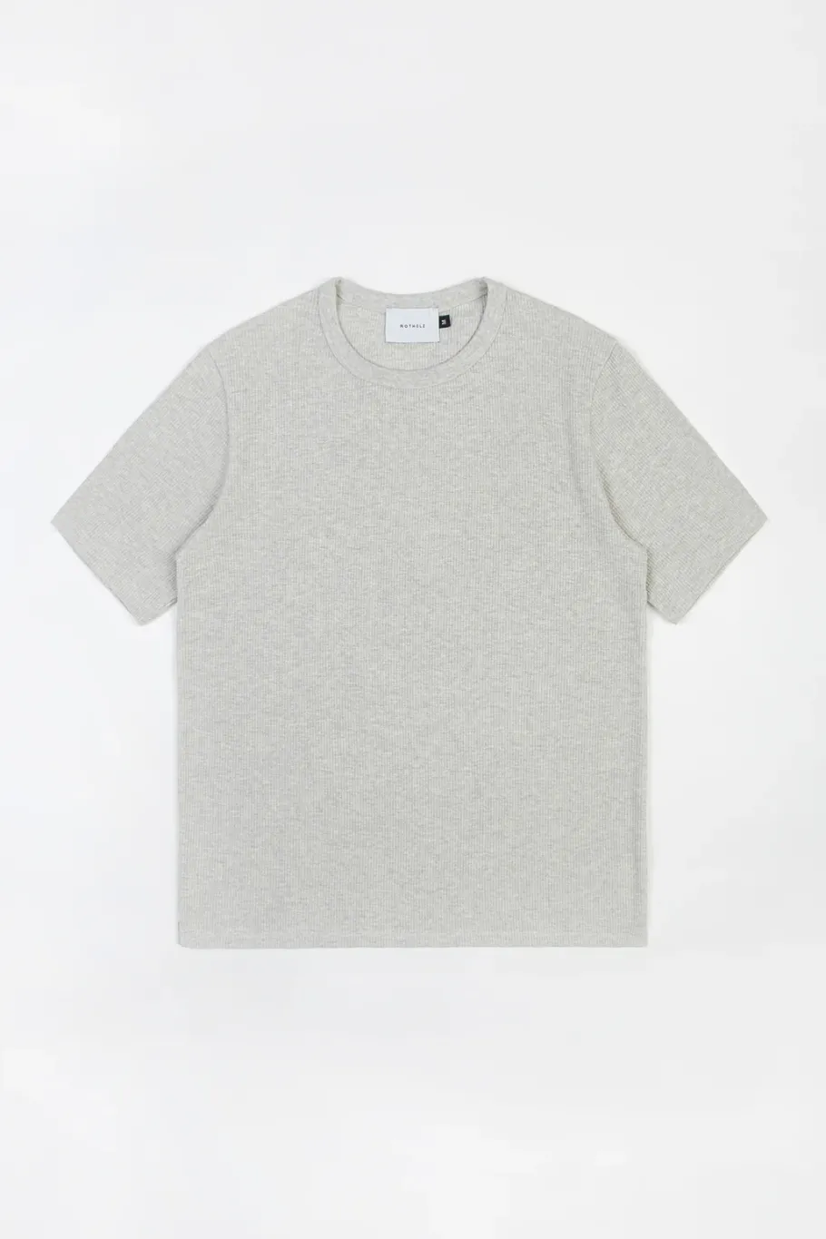 Sale Rotholz Waffel T-Shirt Bio-Baumwolle - Grau