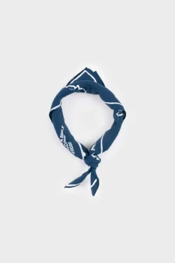 New Rotholz Willkommen Bandana Bio Baumwolle Blau
