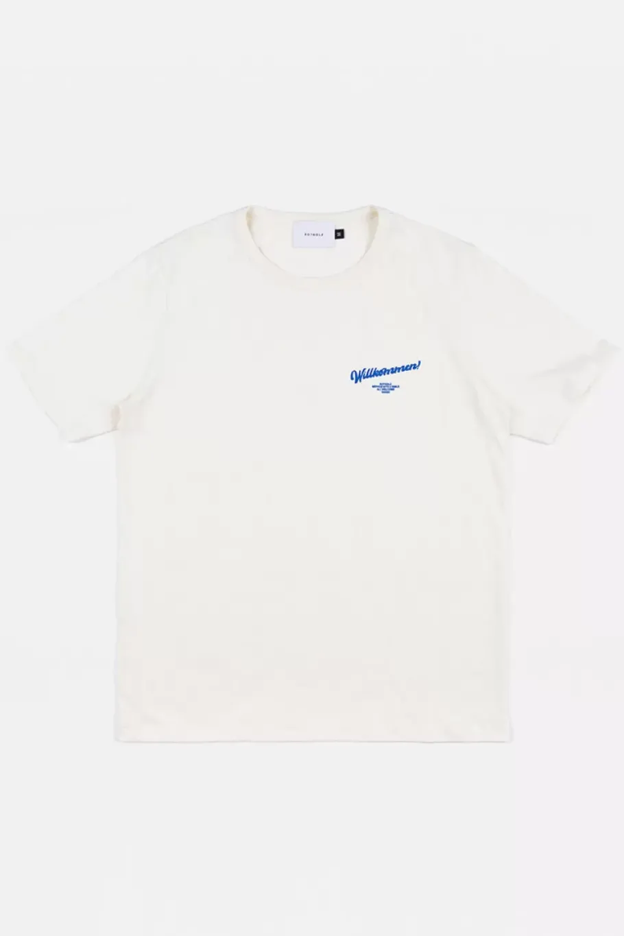 Best Rotholz Willkommen Print T-Shirt Bio Baumwolle - Off-White