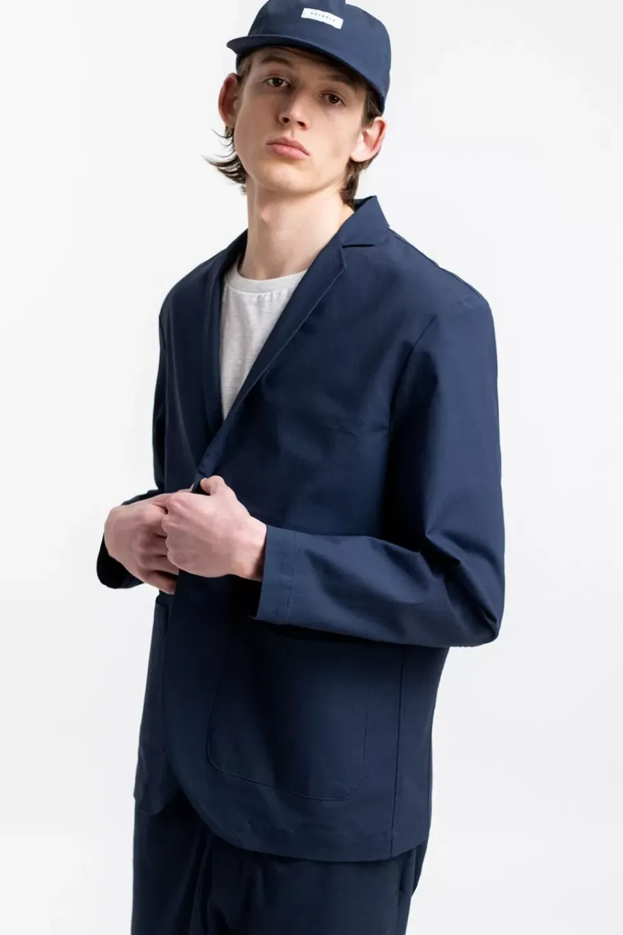 Best Rotholz Workwear Blazer Aus Bio Ripstop Blau