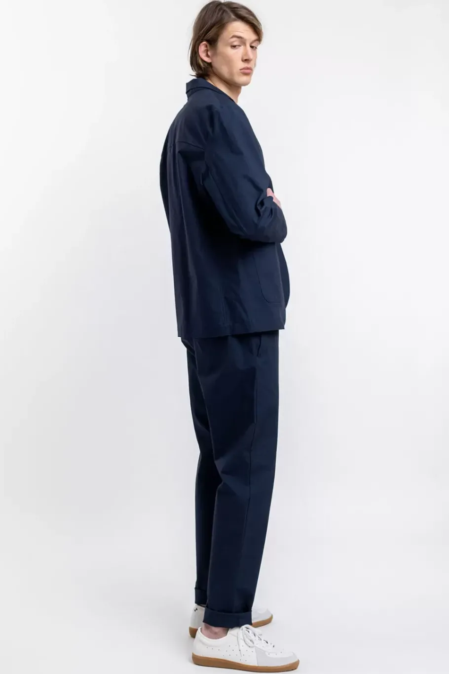 Best Rotholz Workwear Blazer Aus Bio Ripstop Blau