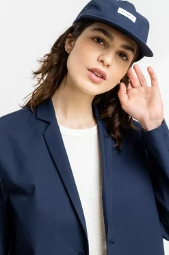 Clearance Rotholz Workwear Blazer Aus Bio Ripstop Blau