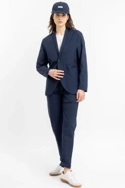 Clearance Rotholz Workwear Blazer Aus Bio Ripstop Blau