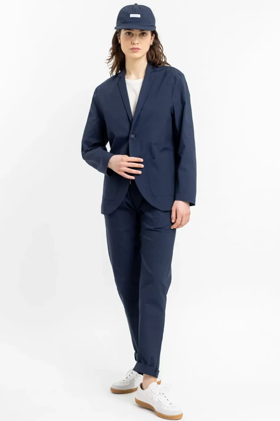 Clearance Rotholz Workwear Blazer Aus Bio Ripstop Blau