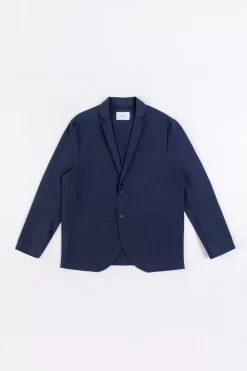 Clearance Rotholz Workwear Blazer Aus Bio Ripstop Blau