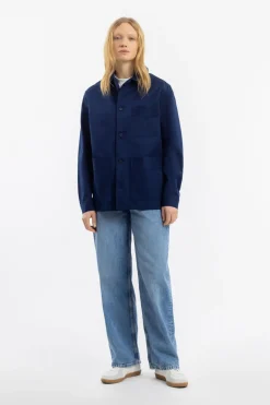 Clearance Rotholz Workwear Jacke Bio Twill - Blau