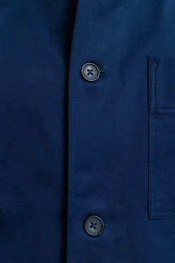 New Rotholz Workwear Jacke Bio Twill - Blau