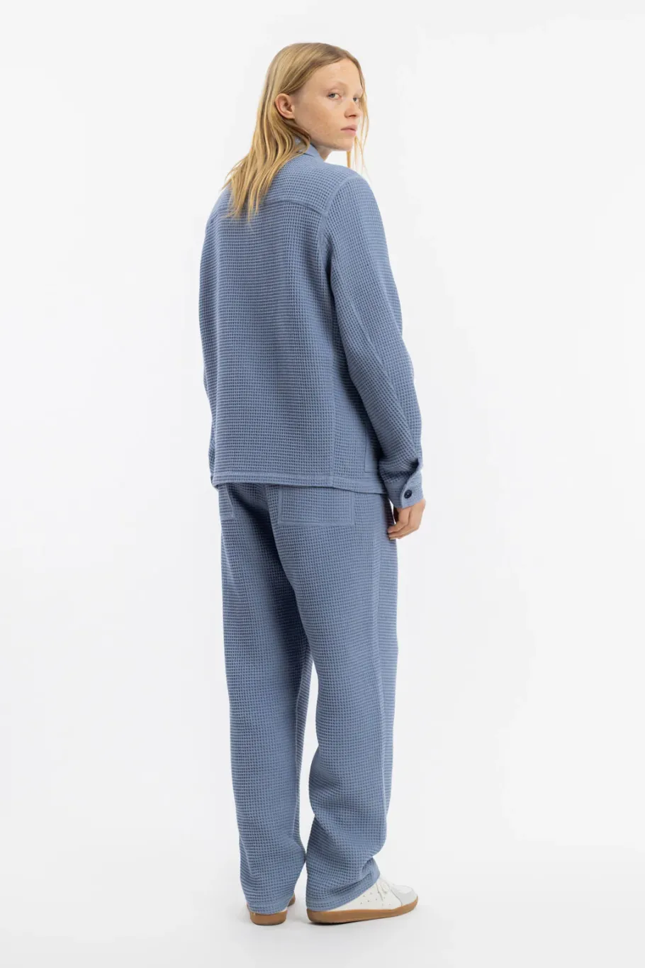 Clearance Rotholz Workwear Jacke Waffle Cotton - Hellblau