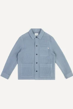 Sale Rotholz Workwear Jacke Waffle Cotton - Hellblau