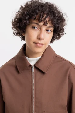 Online Rotholz Zip Jacke Aus Bio-Baumwolle Braun