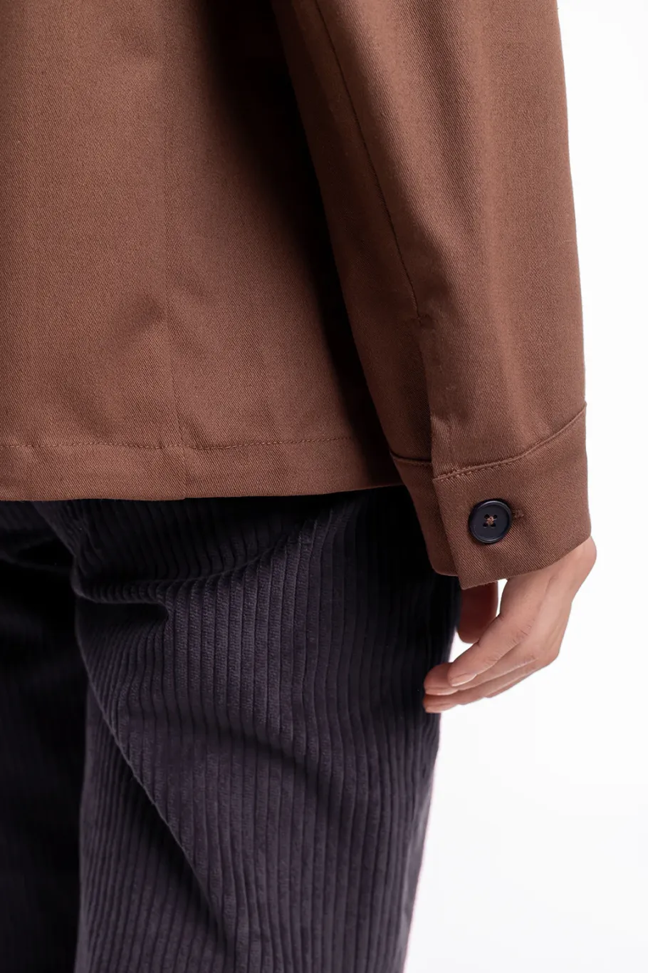 Online Rotholz Zip Jacke Aus Bio-Baumwolle Braun